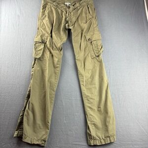 James Perse Pants Men's 32x35* Green Cargo Utility Military Designer Pockets